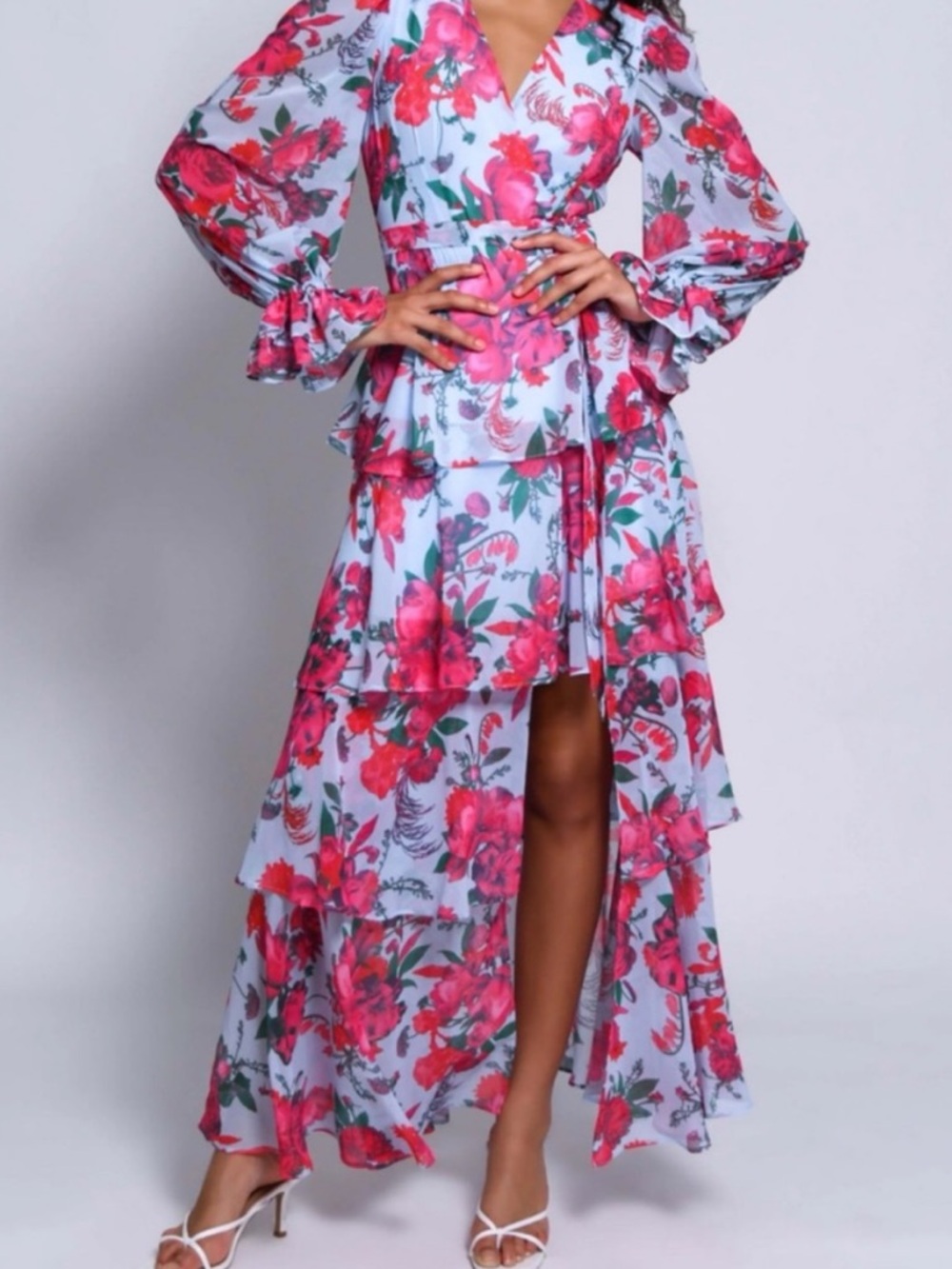 NWT Anthropologie Hutch Bardo Long-Sleeve  Wedding Party True Wrap Maxi Dress 1X